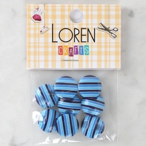Loren Crafts 8li Desenli Düğme - 1101