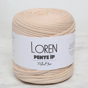 Loren Penye Kumaş El Örgü İpi Açık Sarı - 19 - 34477