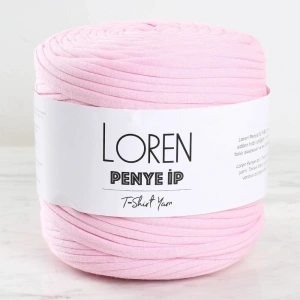 Loren Penye Kumaş El Örgü İpi Toz Pembe - 29 - 33505
