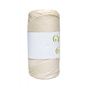 Makrome İpi 3mm  Polyester Ekru