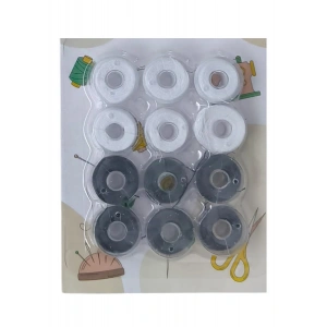 Masura İpli 12li Plastik Siyah-Beyaz