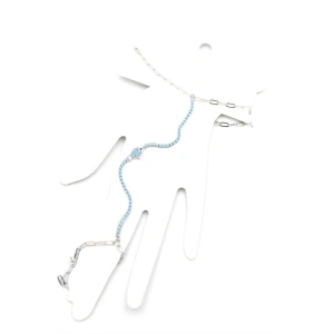 Mavi Taşlı Balık Şahmeran - Gümüş