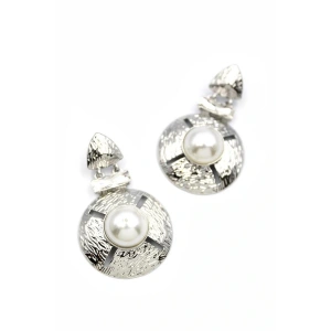 Metal Küpe - Gümüş