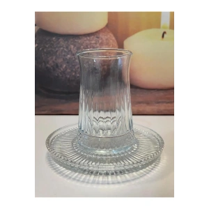 Müge 6lı Cam Çay Tabağı Çay Tabak Altlığı Royaleks-TG-2023
