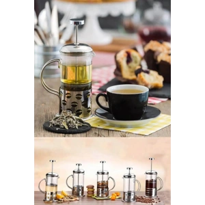 New Life 350ml Çelik French Press Bitki Demleme Bardağı Bls Fp 350