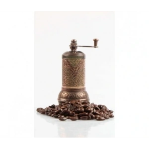 Osmanlı Motifli Kahve Ve Baharat Değirmeni Bakır