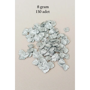 Oya Abiye Bileklik Kolye Pleksi Metalik Plastik Pul Gümüş Renk 8 gram 130 adet - BNC507