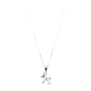Peluş At Figürü Kolye - Gümüş