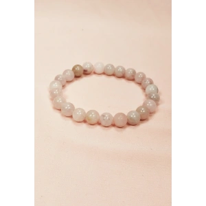 Pembe Kuvars Doğal Taş Bileklik Kutulu