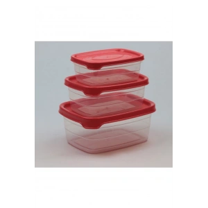 Plastik Saklama Kabı 3lü 400 Ml - 670 Ml - 1.2 Lt. Royaleks-BNM-0513