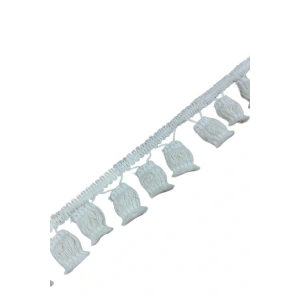 Ponpon Püskül Pamuk en 5 cm Krem 5 Metre