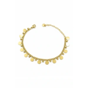 Pullu Bileklik - Altın