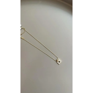 Sedefli Halka Kolye - Altın