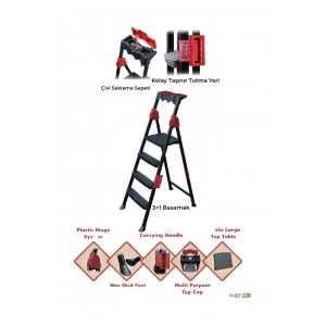 Strong Merdiven 3+1 Basamaklı Merdiven Royaleks-STRONG31