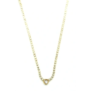 Su Yolu Kalp Kolye - Altın