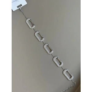 Taşlı Bileklik - Gümüş