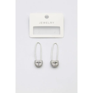 Taşlı Filkete Küpe - Gümüş