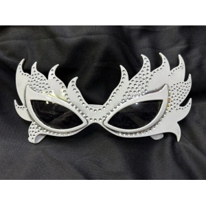 Taşlı Göz Kamaştıran Gecenin Yıldızı Beyaz Parti Alev Gözlük