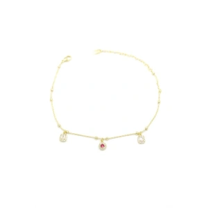 Taşlı Halhal - Altın