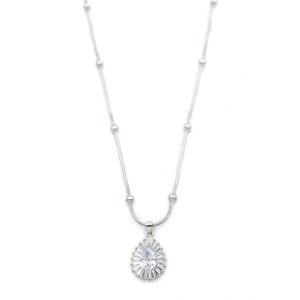 Taşlı Kolye - Gümüş