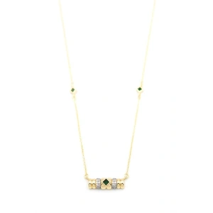 Taşlı Kolye - Yeşil