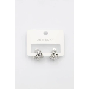 Taşlı Küpe - Gümüş