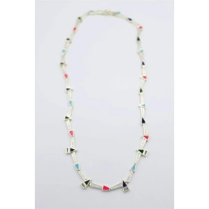 Taşlı Marka Kolye - Altın