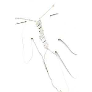 Taşlı Şahmeran Bileklik - Gümüş