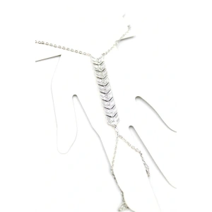 Taşlı Şahmeran Bileklik - Gümüş