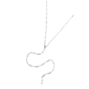 Taşlı Y Kolye - Gümüş