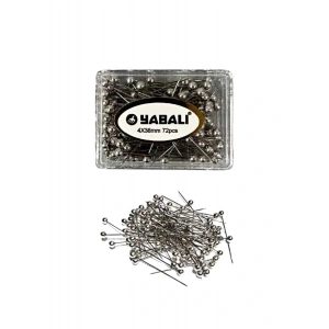 Toplu İğne Gümüş 72li 4x38 mm