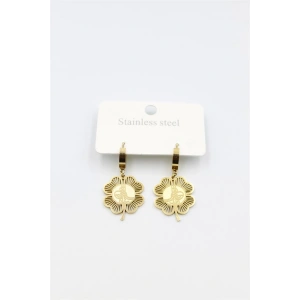 Tuğra Yonca Küpe - Altın