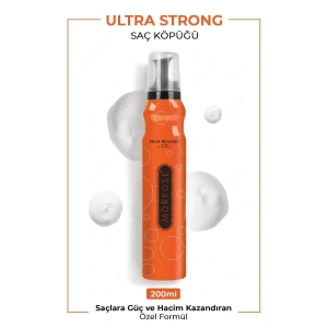 Ultra Strong Saç Köpük 200 ML - Ultra Güçlü Tutuş - mrfs