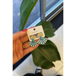 Yelpaze Küpe - Altın