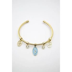 Yılan Örgü Bilezik - Altın