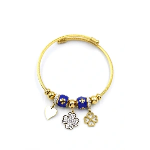 Yonca Charm Bilezik - Altın