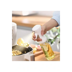 Zeytinyağı Limon Cam Sprey Şişesi Cam Yağ Püskürtücü Yağdanlık Airfryer Tasarruf 200 ml