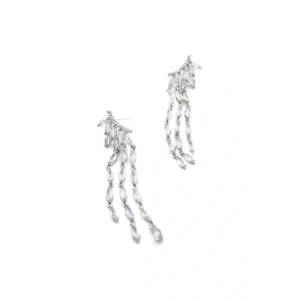 Zirkon Taşlı Küpe - Gümüş