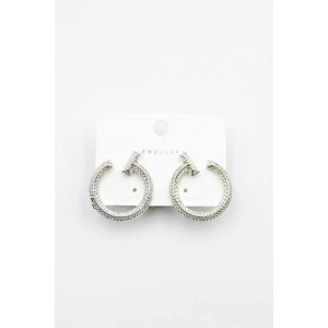 Zirkon Taşlı Küpe - Gümüş