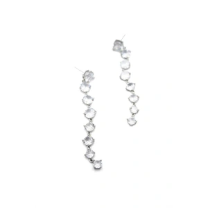 Zirkon Taşlı Küpe - Gümüş