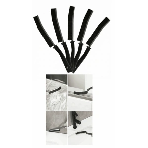 5 Adet İnce Kıl Fırça Banyo Mutfak Pencere Oluk Klozet Kenarı Kavisli Detay Temizleme Fırçası