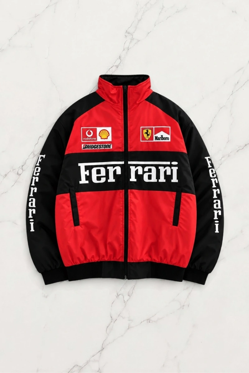 Ferrari 2S Bomber Ceket - Kırmızı