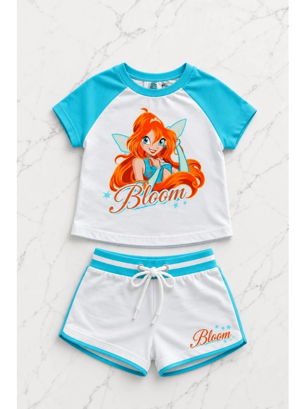 Bloom Turkuaz Şort T-shirt Takım