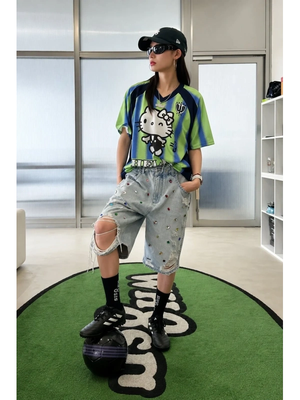 Hello Kitty Fly Yeşil Jersey Forma