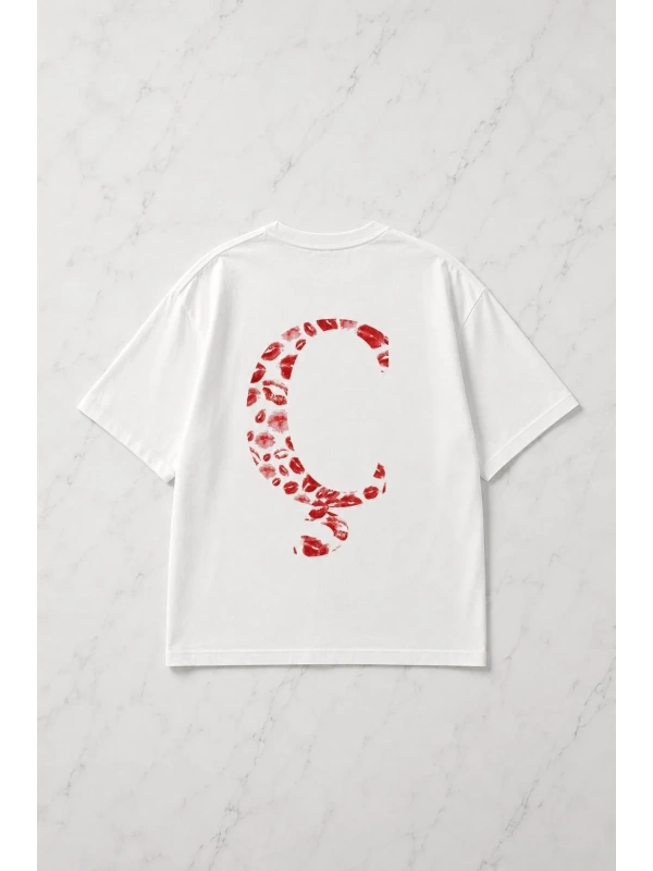 Kiss Design C Harfi Oversize T-shirt