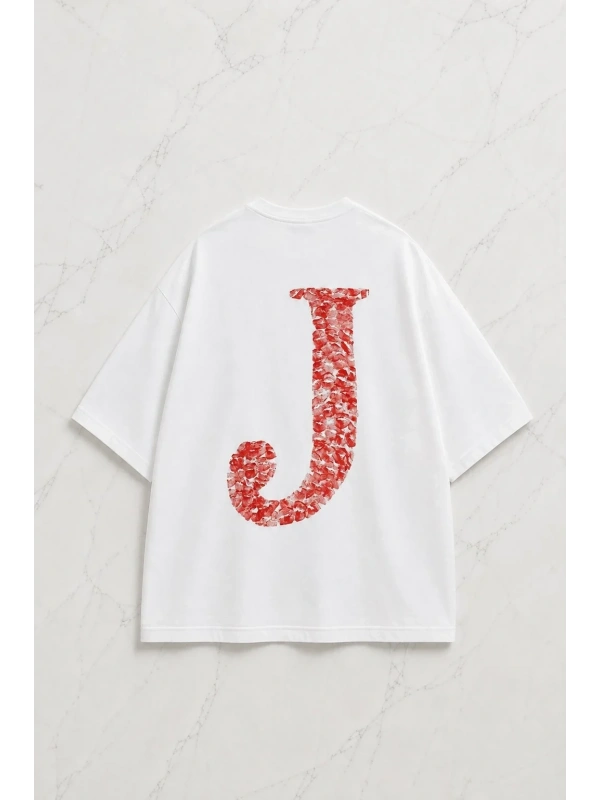 Kiss Design J Harfi Oversize T-shirt