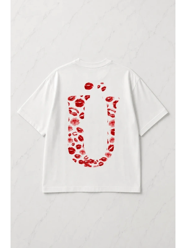 Kiss Design U Harfi Oversize T-shirt
