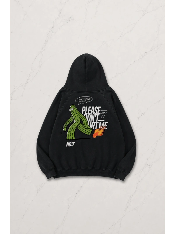 Please Dont Hurt Me Unisex Sweatshirt Hoodie Siyah