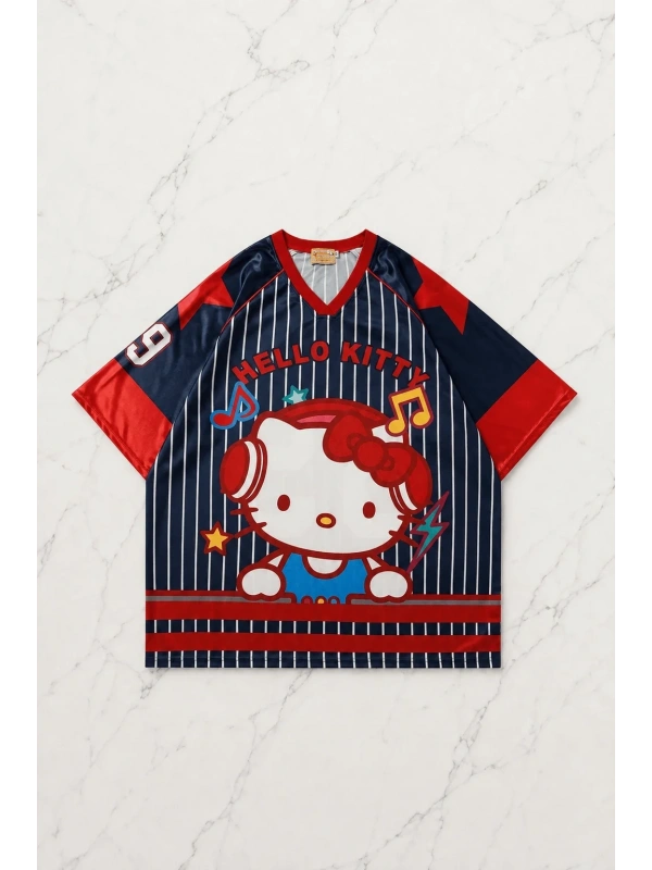Red Hello Kitty Jersey T-shirt Forma