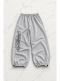 Blessed Baggy Kalıp Unisex Eşofman Altı - Gri